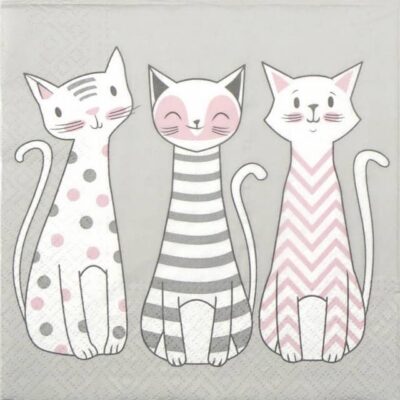 Paper Napkin - Glam Cats