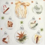 Paper Napkins - Naturlige Julekuler (20 pieces)
