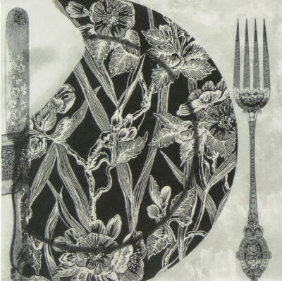 Paper Napkin - Black Dinner Setting