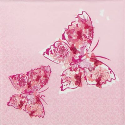 Paper Napkin - Papillons de Reve pink