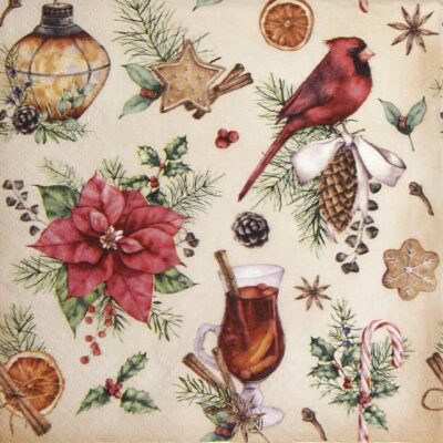 Lunch Napkins (20) - Mulled Wine & Gingerbread