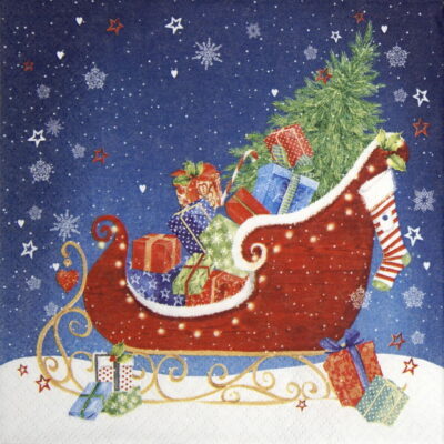 Lunch Napkins (20) - Sleight at Christmas Eve