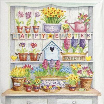 Paper Napkin - Happy Easter cupboard
