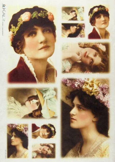 Rice Paper - Old Pictures Ladies (22 x 32cm)