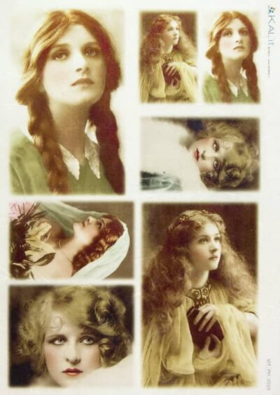 Rice Paper - Old Pictures Ladies (22 x 32cm)