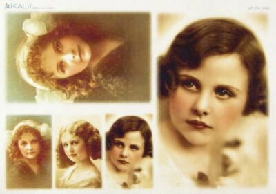 Rice Paper - Old Pictures Young Ladies (22 x 32cm)