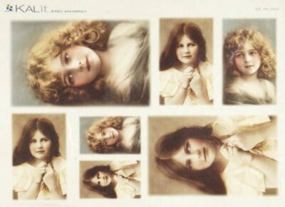 Rice Paper - Old Pictures Teens Girls (22 x 32cm)