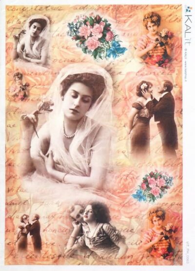 Rice Paper - Old Picture in Love (22 x 32cm)