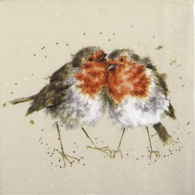 Lunch Napkins (20) - Wrendale Design: Snuggled Together