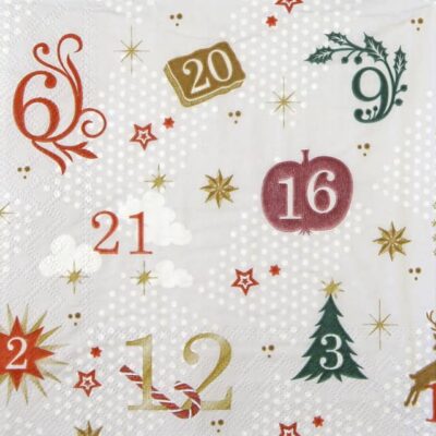 Paper Napkins - Advent Calendar (20 pieces)