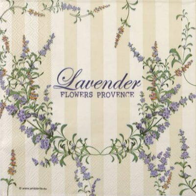 Single Decoupage Napkin - Lavender Flowers