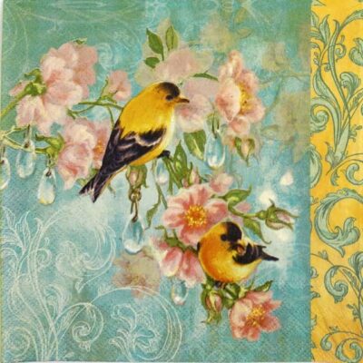 Paper Napkin - Scarlett Petrol