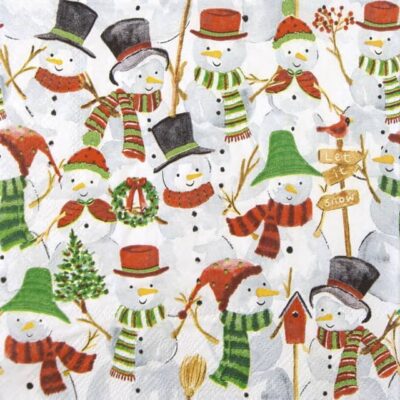 Cocktail Napkins - Snowman Party (20 pieces)
