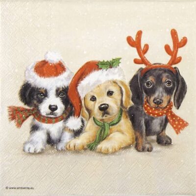 Paper Napkins - Sweet Dogs (20 pieces)