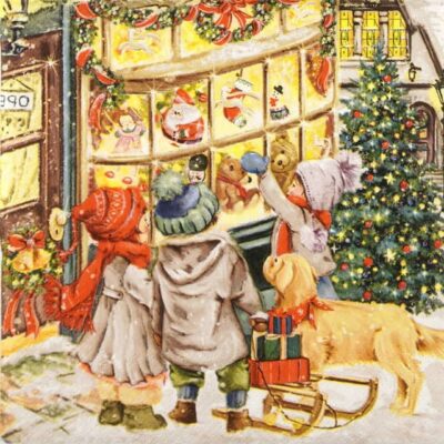 Single Decoupage Napkin - Toy Shop
