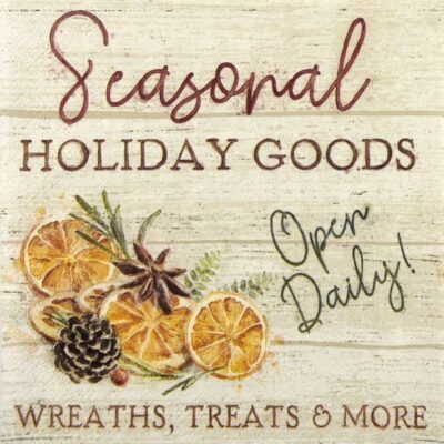 Paper Napkins - Seasonal Goods cream (20 pieces)
