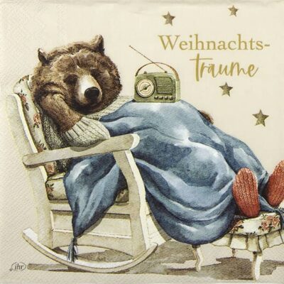 Paper Napkins - Weihnachtsträume cream (20 pieces)