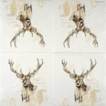 Antlers Stag Paper Napkins 20 Pack