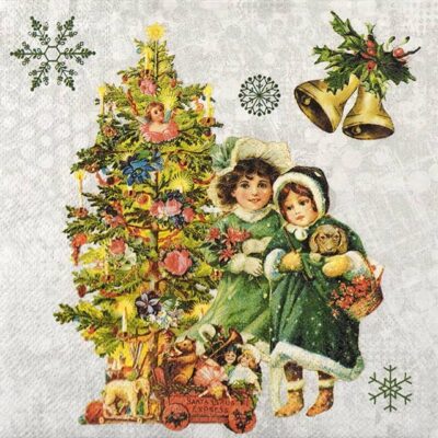 Single Decoupage Napkin - Nostalgic Christmas