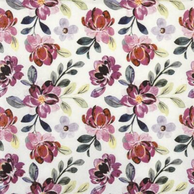 Single Decoupage Napkin - Lilac Floral Pattern
