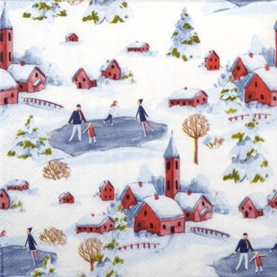Single Decoupage Napkin - Winter Wonderland
