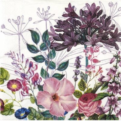 Paper Napkins - Andrea light lilac (20 pieces)
