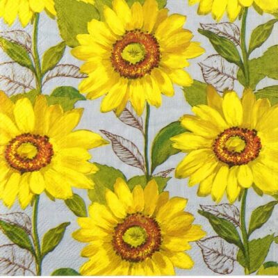 Single Decoupage Napkin - Filiz blue