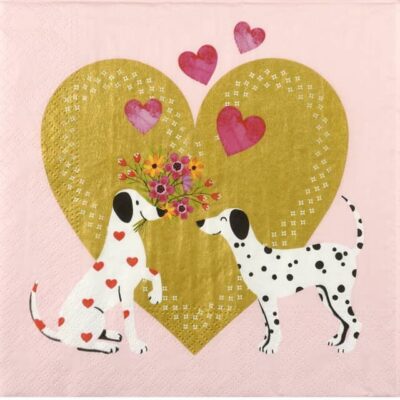 Single Decoupage Napkin - Heart of gold