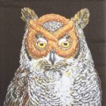 Single Decoupage Napkin - Vicky Sawyer: Otto with pretzel