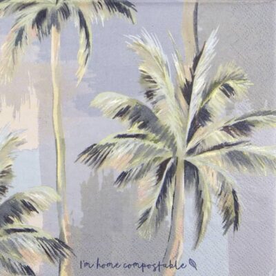 Single Paper Napkin - Palm Trees