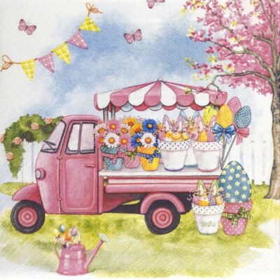 Paper Napkins - Easter Floral Market (20 pieces)