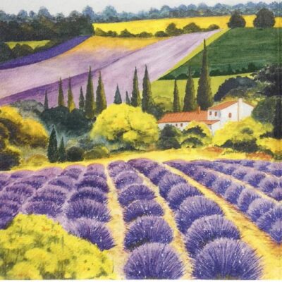 Paper Napkins - Scenic Lavender Farm (20 pieces)