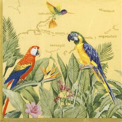 Single Decoupage Napkin - Exotic Paradise