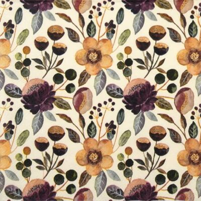 Single Decoupage Napkin - Violet Floral Pattern