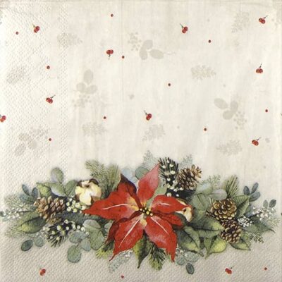 Single Decoupage Napkin - Alva cream