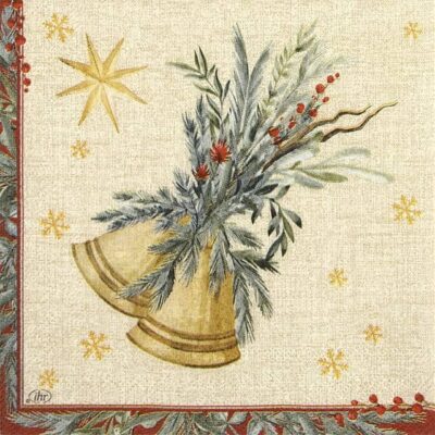 Cocktail Decoupage Napkin - Festive Melody linen
