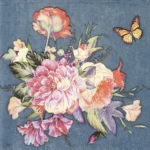 Cocktail Decoupage Napkin - Noria blue