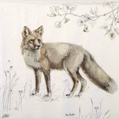 Paper Napkins - Woodland Fox nature (20 pieces)