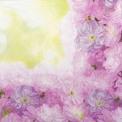Paper Napkins - Blossoming Cherry Frame (20 pieces)