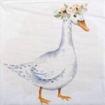 Single Decoupage Napkin - Cute Goose