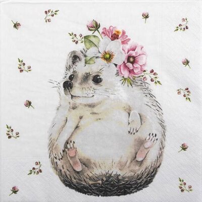 Paper Napkins - Sweet Hedgehog (20 pieces)