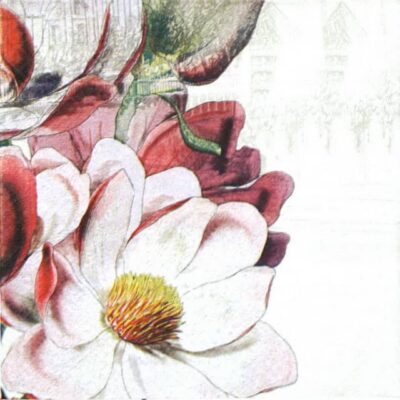 Single Paper Napkin - Magnificent Roses