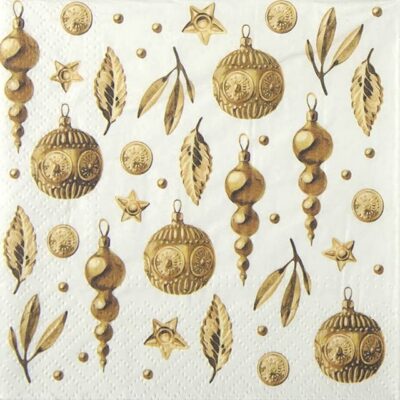 Single Decoupage Napkin - Golden Glow