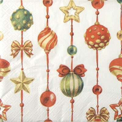 Paper Napkins - Adorned Ornaments (20 pieces)