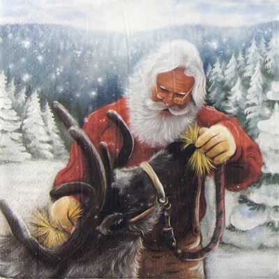 Paper Napkins - Feeding the Reindeer (20 pieces)