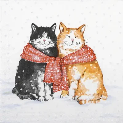 Single Decoupage Napkin - Carola Pabst: - O´Malley & Friend Winter