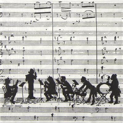 Single Decoupage Napkin - Tassotti: Orchestra