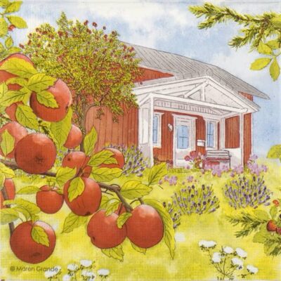 Paper Napkins - Maren Grande: House in Sweden (20 pieces)