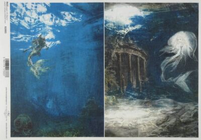 Rice Paper Decoupage A/3 - Underwater World - R0923L