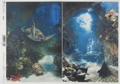 Rice Paper Decoupage A/3 - Underwater World - R0924L